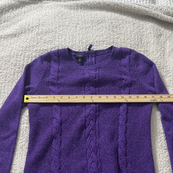 TALBOTS Purple Cable Knit Women's Sweater Sz Sp - Picture 9 of 11